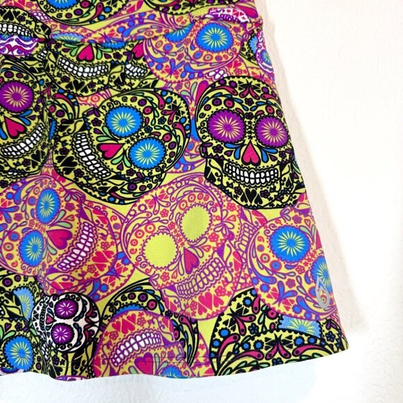 Dona Jo Skirt Skort Tennis Pickleball Colorful Mini Skull Athletic XS - Picture 4 of 8